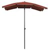 vidaXL Garden Parasol Terracotta Fabric (100% polyester), steel