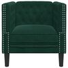 vidaXL Chesterfield Sofa Chair Dark Green