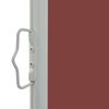 vidaXL Side Awning Brown and Grey