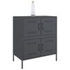 vidaXL Sideboard Anthracite Steel Medium Doors Sideboard Rectangular