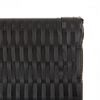 vidaXL Room Divider 3 Panels Black Poly Rattan