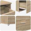 vidaXL Desk Sonoma Oak 51.77 x 19.69 x 41.93 in Engineered Wood