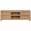 vidaXL TV Cabinet Natural wood color Solid teak wood 45.3 x 11.8 x 15.7 in