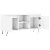 vidaXL TV Cabinet White Engineered wood Medium TV Cabinet Rectangular