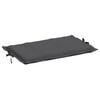 vidaXL Sun Lounger Cushion Melange Anthracite 100% polyester
