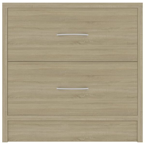 vidaXL Bedside Cabinet Sonoma Oak Engineered Wood Bedside Cabinet