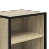vidaXL Bedside Cabinet Set of 2 Sonoma Oak Engineered Wood, Metal