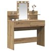 vidaXL Dressing Table with Drawer Artisan Oak 39.37 x 15.75 x 51.18 in