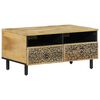 vidaXL Coffee Table Natural wood finish Mango Wood Medium Coffee Table