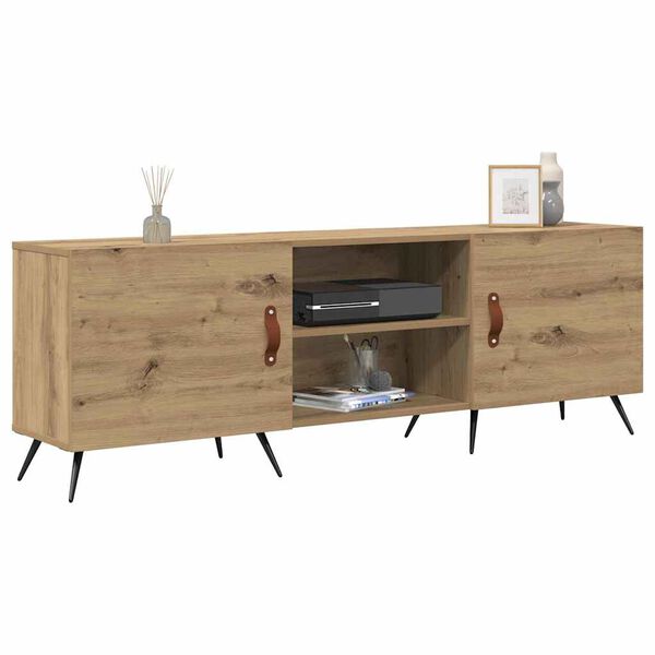 vidaXL TV Cabinet Artisan oak 59.06 x 11.81 x 19.69 in Engineered wood