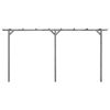 vidaXL Pergola Grey Treated Pinewood 157.5 in long Durable