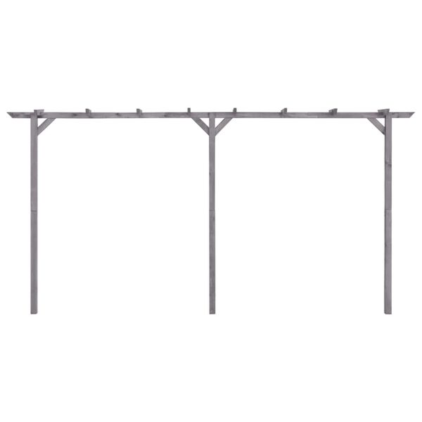 vidaXL Pergola Grey Treated Pinewood 157.5 in long Durable
