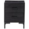 vidaXL Bedside Cabinet Set of 2 Black