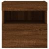 vidaXL TV Wall Cabinet Brown Oak Engineered Wood Modern Floating TV Unit