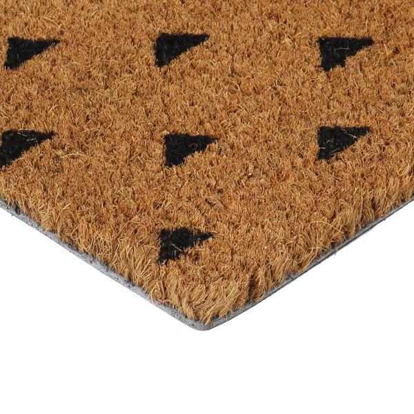 vidaXL Door Mat Natural Coir 18 x 30 in Non-slip Door Mat