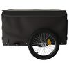 vidaXL Bike Trailer Black 99.2 lb Iron