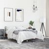 vidaXL Bed Frame Brown Oak Engineered wood, Metal Double Bed Frame