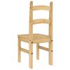 vidaXL Dining Chair Honey Solid pine wood Standard Classic/Traditional