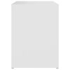 vidaXL Bed Cabinet Set of 2 White Engineered wood Small Bed Cabinet