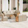 vidaXL Garden Sofa Set Beige, Cream White