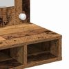 vidaXL Mirror Cabinet with Shelf Old wood 23.62 x 12.40 x 24.41 in