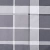 vidaXL Lowback Chair Cushion Set of 4 Gray Check Pattern