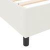 vidaXL Platform Bed Frame Cream 39.37 x 78.74 in Fabric