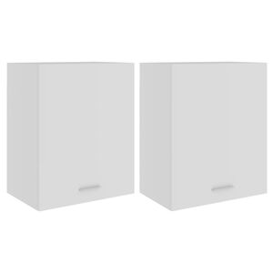 vidaXL Hanging Cabinet Set of 2 White Engineered wood Medium