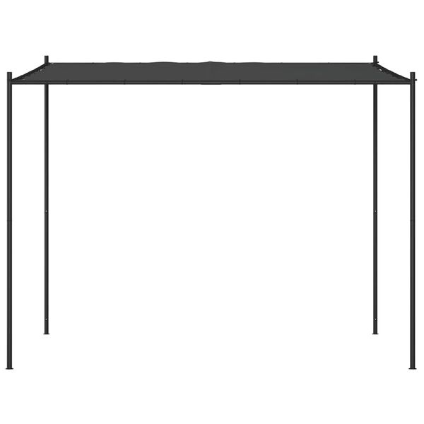 vidaXL Gazebo Anthracite Polyester 10x10 ft Water-resistant materials