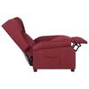 vidaXL Recliner Chair Wine Red 100% Polyester Fabric Standard