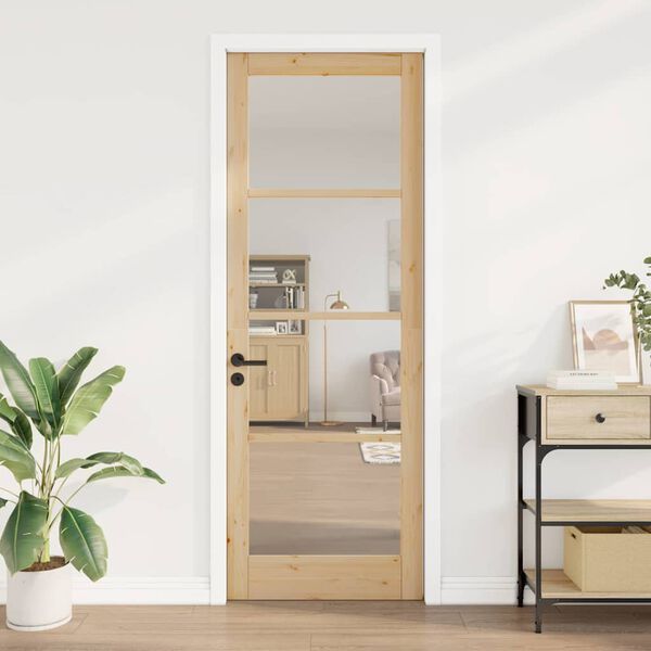vidaXL Interior Door ORKDAL Brown 32.68 x 91.34 in