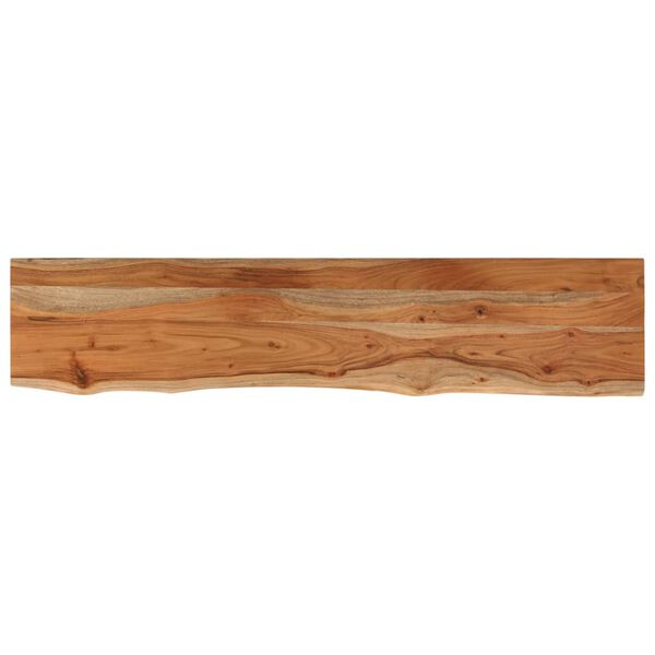 vidaXL Wall Shelf Natural Solid Acacia wood 35.4 in x 7.9 in Durable
