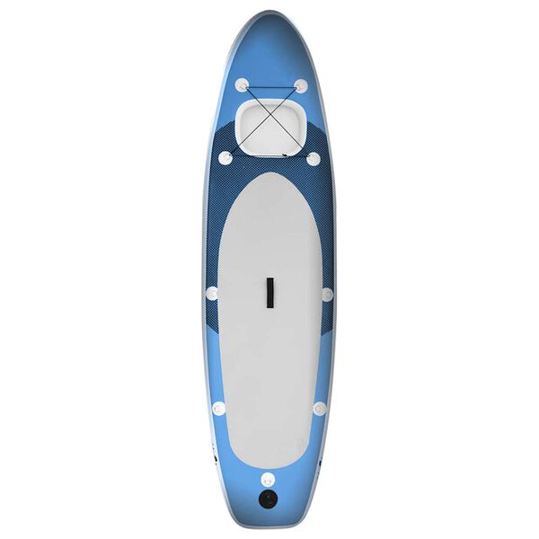 vidaXL Inflatable Stand Up Paddle Board Set Sea Blue 129.9x29.9x3.9"