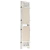 vidaXL 4-Panel Room Divider Cream 55.1x65.0" Fabric