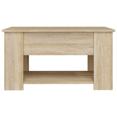 vidaXL Coffee Table Sonoma Oak 31.1"x19.3"x16.1" Engineered Wood