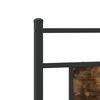 vidaXL Bed Frame Smoked Oak Engineered wood and steel Small Single