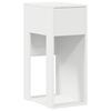 vidaXL Computer Tower Stand White Engineered wood 11.8x17.3x29.1 in