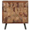 vidaXL Side Cabinet 27.6"x13.8"x29.5" Solid Acacia Wood