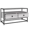 vidaXL TV Cabinet Grey Sonoma Engineered wood, steel Medium TV Cabinet