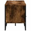 vidaXL TV Cabinet Smoked oak Engineered wood, metal Medium TV Cabinet
