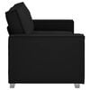 vidaXL Sofa Black 70.87 x 30.71 x 33.07 in Fabric