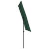vidaXL Garden Parasol Green Polyester Large Height-Adjustable