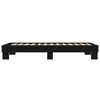 vidaXL Bed Frame Black Engineered wood, metal, plywood Small single