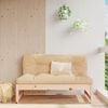 vidaXL Middle Sofa Natural Wood, Beige