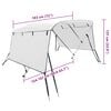 vidaXL 3-bow Bimini Top with Sidewalls 72.0x(60.6-65.7)x53.9"