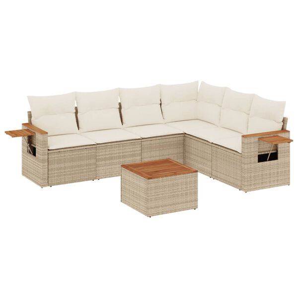 vidaXL Garden Sofa Set Beige