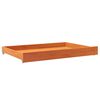 vidaXL Day Bed Drawer Wax brown Solid pine wood Standard Day Bed Drawer