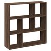 vidaXL Room Divider Bookcase Brown Oak Engineered Wood Medium
