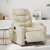 vidaXL Electric Massage Recliner Chair Cream