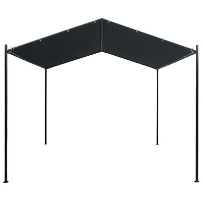 vidaXL Gazebo Pavilion Tent Canopy 9.8ft x9.8ft Steel Anthracite